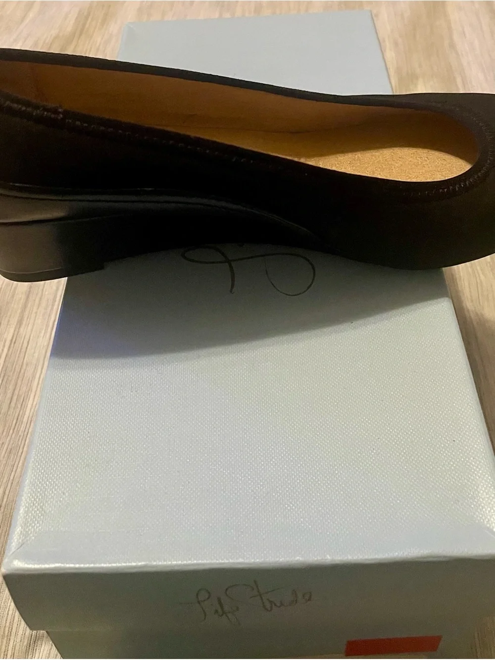 Life Stride Black Suede/Leather Low Heel Comfort Shoe